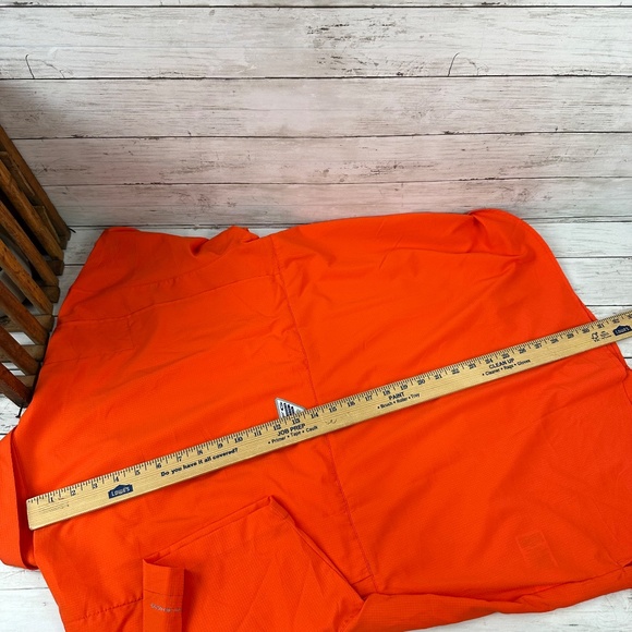 Columbia PFG Shirt Mens Large Vented Fishing Orange Short Sleeve UofA Auburn - Picture 11 of 13
